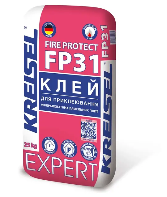 Клей для приклеивания минераловатных ламельных плит Fire Protect EXPERT FP31 (25кг)