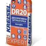 Декоративная минеральная штукатурка «Короид» EXPERT DR20, 2,0 мм, белая (25кг)