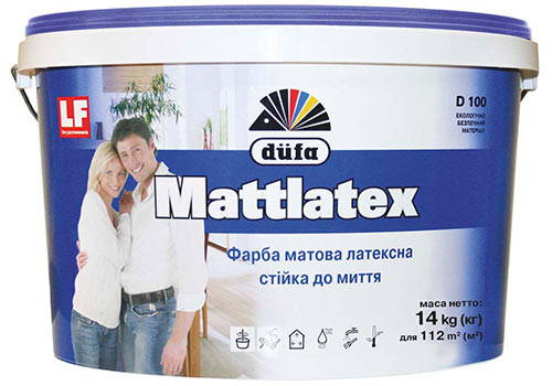 Латексная матовая краска Mattlatex (7кг)